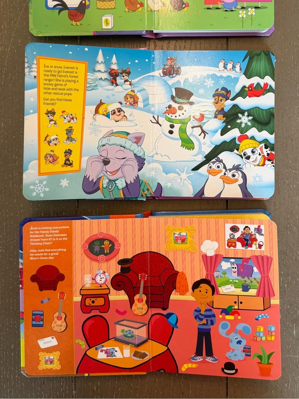 Toddler Books Bundle: Daniel Tiger, Peppa, Blues Clues & Paw Patrol Board Books